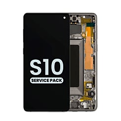 OLED Assembly with Frame for Galaxy S10 G973 (PRISM BLACK) (Service Pack)