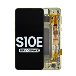 OLED Assembly with Frame for Galaxy S10E G970 (CANARY YELLOW) (Service Pack)