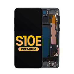 OLED Assembly with Frame for Galaxy S10E (G970) (PRISM BLACK) (Premium)