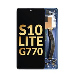 OLED Assembly with Frame for Galaxy S10 Lite G770 (PRISM BLUE) (Service Pack)
