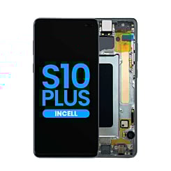 LCD Assembly with Frame for Galaxy S10 Plus (G975) (without Fingerprint Sensor) (PRISM GREEN) (Aftermarket)