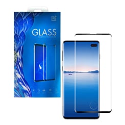 Tempered Glass Support Fingerprint Sensor for Galaxy S10 Plus (Case Friendly / 3D Curved / 1 Piece)
