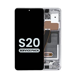 OLED Assembly with Frame for Galaxy S20 G980 / G981 (Not Compatible with Verizon) (COSMIC GRAY) (Service Pack)