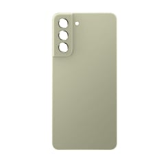 Back Glass with Camera Lens and Adhesive for Galaxy S21 FE (NO LOGO) (OLIVE)