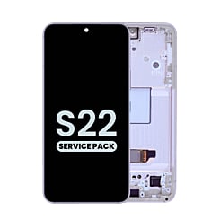 OLED Assembly with Frame for Galaxy S22 S901 (VIOLET) (Service Pack)