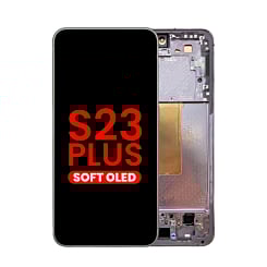 OLED Assembly with Frame for Galaxy S23 Plus (S916) (LAVENDER) (Aftermarket OLED)