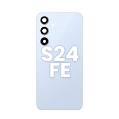 Back Glass with Adhesive for Galaxy S24FE (NO LOGO) (BLUE)