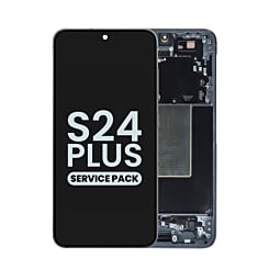 OLED Assembly with Frame for Galaxy S24 Plus S926 (ONYX BLACK) (Service Pack)
