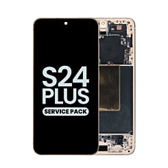 OLED Assembly with Frame for Galaxy S24 Plus S926 (SANDSTONE ORANGE) (Service Pack)
