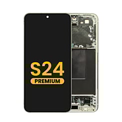 OLED Assembly with Frame for Galaxy S24 (S921) (AMBER YELLOW) (Premium)