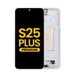 OLED Assembly with Frame for S25 Plus (S936) (PINKGOLD) (Premium)