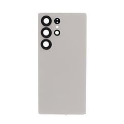 Back Cover with Camera Lens and Adhesive for Galaxy S25 Ultra (NO LOGO) (TITANIUM GRAY)