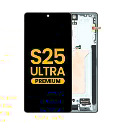 OLED Assembly with Frame for Galaxy S25 Ultra (S938) (TITANIUM BLACK) (Premium)