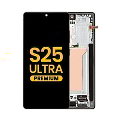 OLED Assembly with Frame for Galaxy S25 Ultra (S938) (TITANIUM BLACK) (Premium)