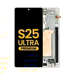 OLED Assembly with Frame for Galaxy S25 Ultra (S938) (TITANIUM PINKGOLD) (Premium)