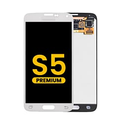 LCD Assembly without Frame for Galaxy S5 (G900) (WHITE) (Premium)