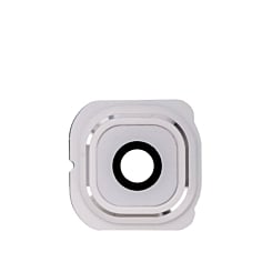 Back Camera Lens with Bracket for Galaxy S6 Edge (WHT)