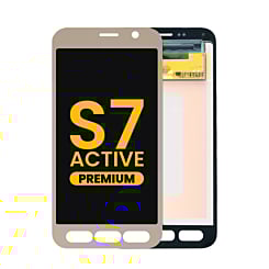 OLED Assembly without Frame for Galaxy S7 Active (G891) (GOLD) (Premium)