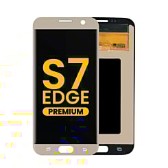 OLED Assembly without Frame for Galaxy S7 Edge (G935) (GOLD) (Premium)