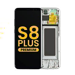 OLED Assembly with Frame for Galaxy S8 Plus (G955) (ARCTIC SILVER) (Premium)