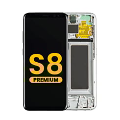 OLED Assembly with Frame for Galaxy S8 (G950) (ARCTIC SILVER) (Premium)