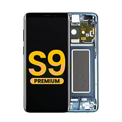 OLED Assembly with Frame for Galaxy S9 (G960) (CORAL BLUE) (Premium)