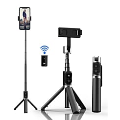 P70S Selfie Stick Tripod w/ Lights - BLACK (Only Ground Shipping)