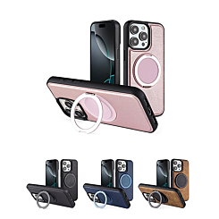 Slim Leather Case w/ Wireless Charging Kickstand for iPhone 12 / 12 Pro (Only Ground Shipping)