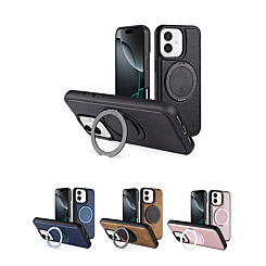 Slim Leather Case w/ Wireless Charging Kickstand for iPhone 16 Plus (Only Ground Shipping)