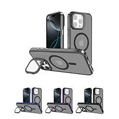 Slim Transparent Camera Stand Case w/ Wireless Charging for iPhone 13 Pro Max (Only Ground Shipping)