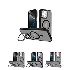 Slim Transparent Camera Stand Case w/ Wireless Charging for iPhone 14 Pro Max (Only Ground Shipping)