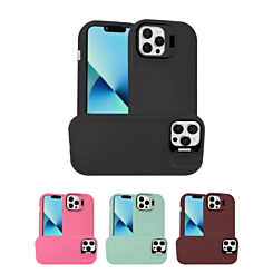 Soft Silicon Protective Case w/ Camera Stand for iPhone 14 Pro Max (Only Ground Shipping)