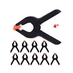 Plastic Spring Clamps 4 inch (10 Pcs) (Not Returnable)