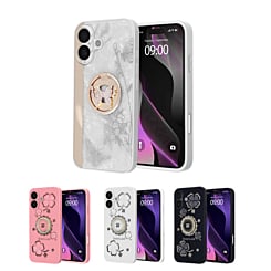 Luxury Diamond Shiny Cases with Ring for iPhone 16 Plus (Only Ground Shipping)