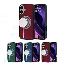 Matte Leather Design Wireless Charging Case for iPhone 16 Plus (Only Ground Shipping)