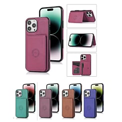 iPhone 16 Plus Leather Pocket Wallet Case (Only Ground Shipping)