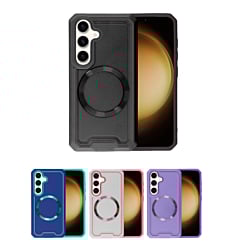 Galaxy S24 Slim Non-Slip Transparent Matte Wireless Charging Case