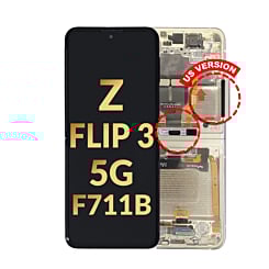 OLED Assembly with Frame for Galaxy Z Flip 3 F711 (CREAM) (US and International) (Service Pack)