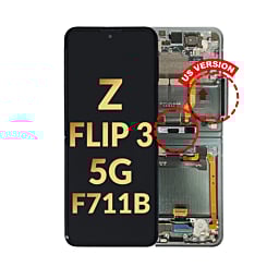 OLED Assembly with Frame for Galaxy Z Flip 3 F711 (GREEN) (US and International) (Service Pack)