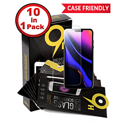 Stock up on the Clear Tempered Glass for iPhone 13 13 Pro 14 16e 2.5D Case Friendly Pack of 10.
