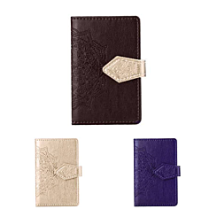 Universal Back Phone Leather Datura Flower Card Slot