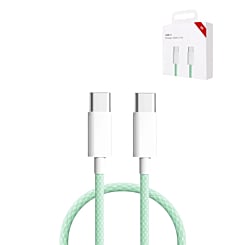 Purchase the USB-C to USB-C Charging Cable for iPhone 16 and 15 Series in Green, 3ft, 27W.