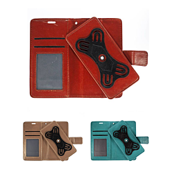 UWC-Large (5.2"-5.5") Universal Wallet Case with 360 Degree Rotating Swivel Stand