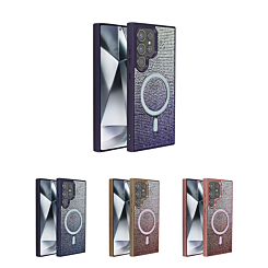 Wireless Charging Bling Diamond Crystal Case for Galaxy S24 Ultra (Only Ground Shipping)