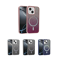 Wireless Charging Bling Diamond Crystal Case for iPhone 14 Plus / 15 Plus