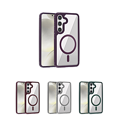 Wireless Charging Luxury Shockproof Clear Case for Galaxy S25 (Only Ground Shipping)