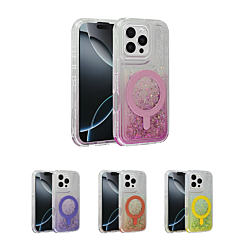 Wireless Charging Protective Glitter Liquid Bumper Case for iPhone 16 Pro Max (Only Ground Shipping) Wireless Charging Protective Glitter Liquid Bumper Case for iPhone 16 Pro Max (Only Ground Shipping)