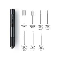 Wylie Speed Adjustable Electric Grinding Polishing Pen w/ 7 Pcs Grinding Heads