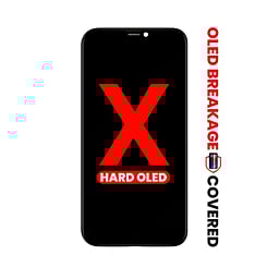 OLED Assembly for iPhone X (Aftermarket QV8 / Hard) (Exclusive OLED Breakage Warranty)