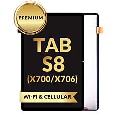 LCD Assembly without Frame for Galaxy Tab S8 (2022) (X700 / X706) (BLACK) (Wi-Fi and Cellular) (Premium)